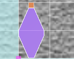 Rhombuses with square insert