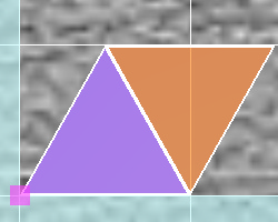 Triangles  -  Row shift 1/2