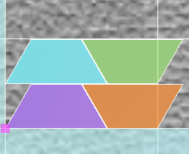 Trapezium - Double row without shift