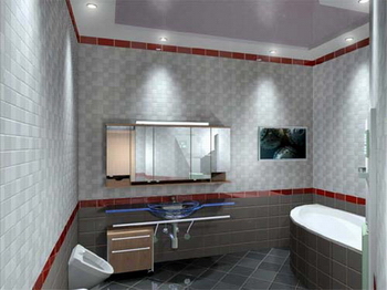 Кафельная плитка в ванной комнате Фото